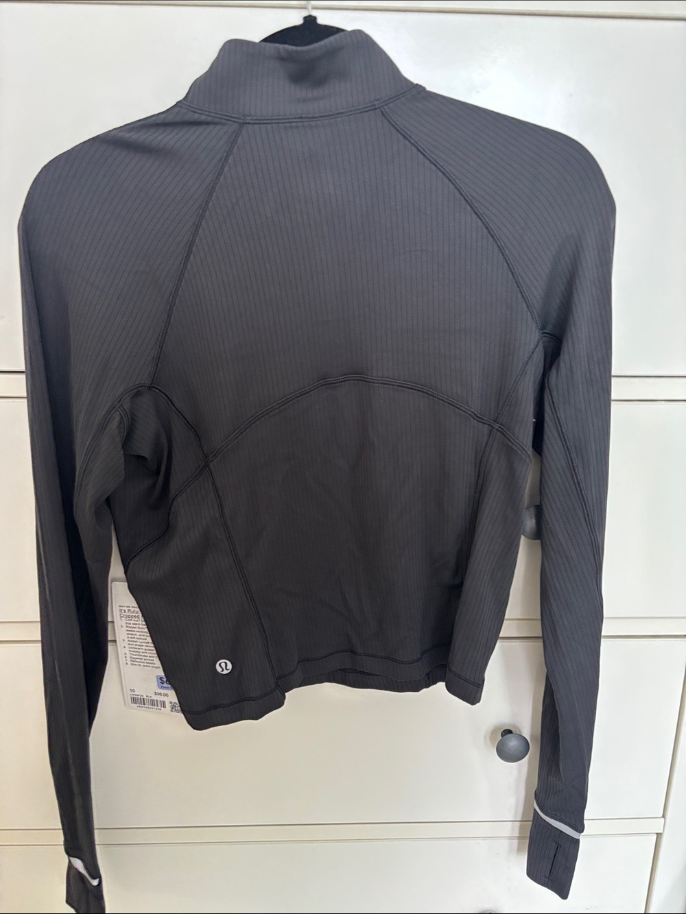 Lululemon It’s Ruli Ribbed Cropped Half-Zip - Picture 3 of 4
